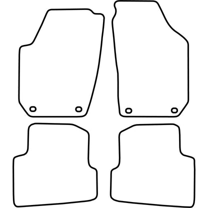 Autoteppiche passend für Skoda Fabia 2007-2008