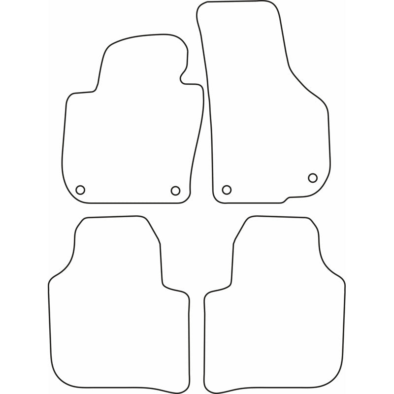 Autoteppiche passend für Skoda SuperB 2008-2015