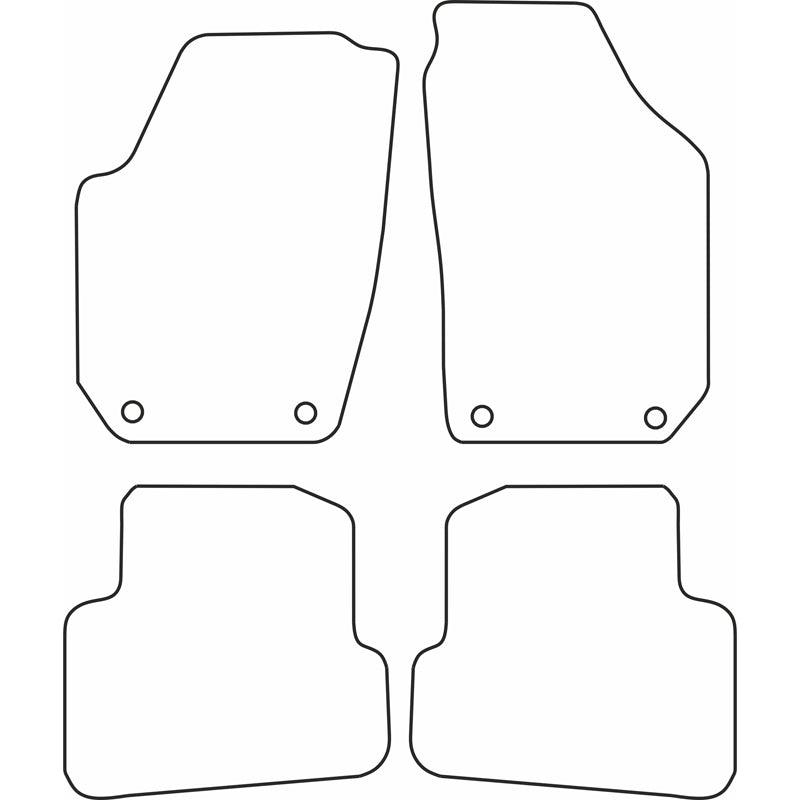 Autoteppiche passend für Skoda Fabia combi 2008-2014