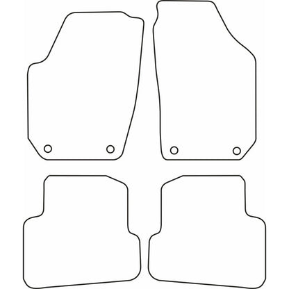 Autoteppiche passend für Skoda Fabia combi 2008-2014