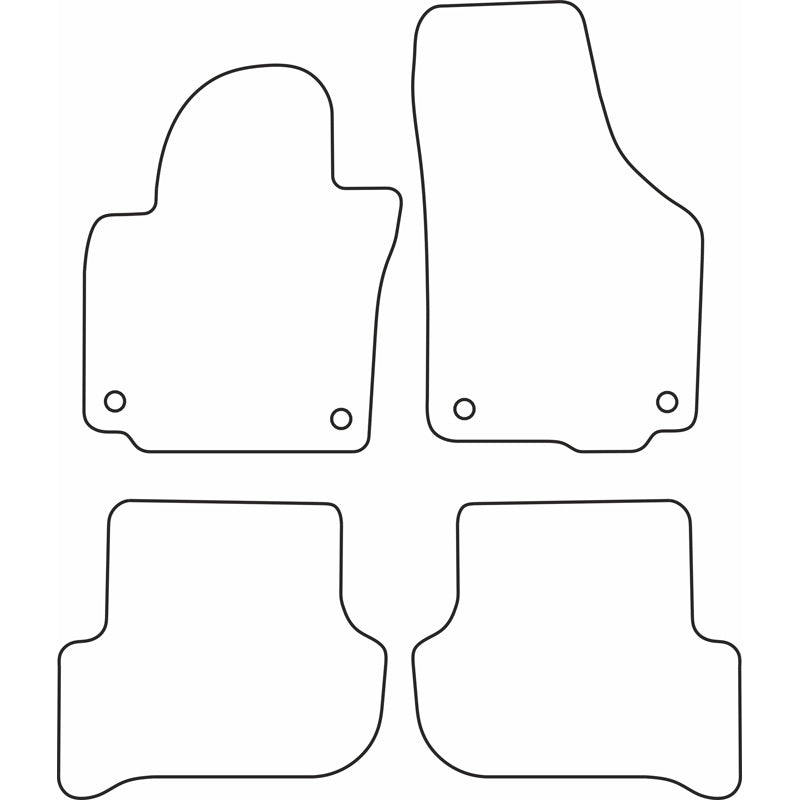 Autoteppiche passend für Skoda Yeti 2009-2013