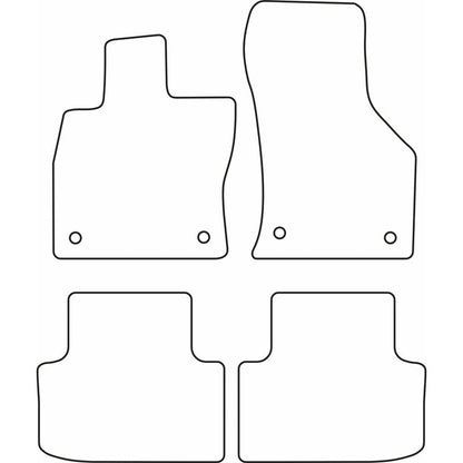 Autoteppiche passend für Skoda Octavia IV (NX3) Limousine/Kombi 2020- exkl. e-Tec & Cupra Formentor 2020-