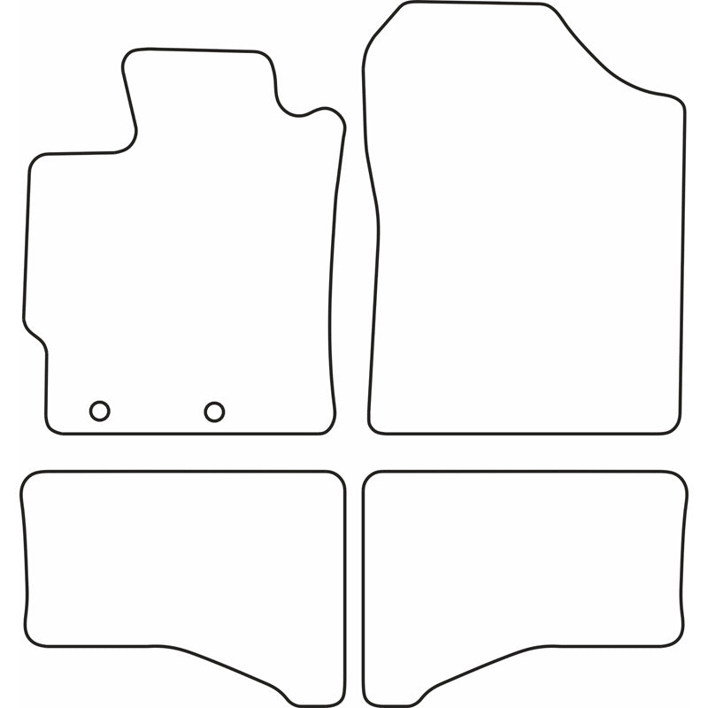 Autoteppiche passend für Toyota Yaris Hybrid 2012-2020