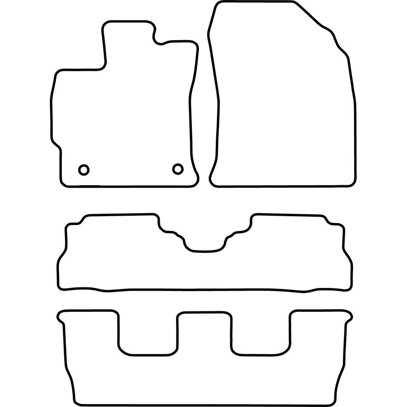 Autoteppiche passend für Toyota Prius Wagon 2012-