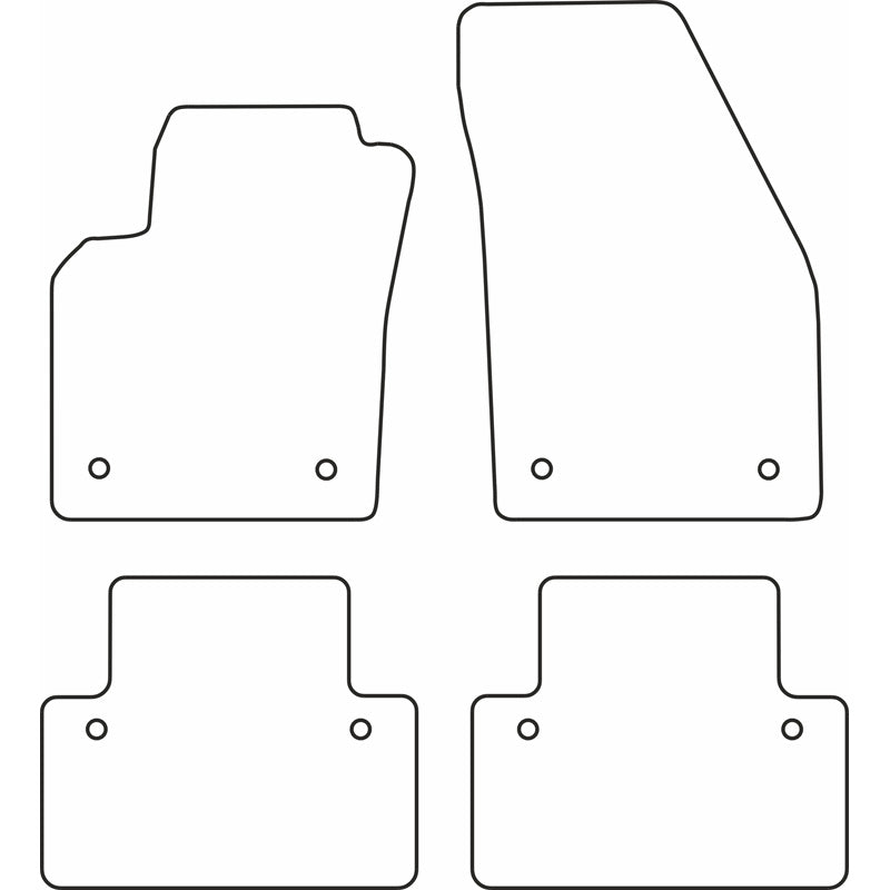 Autoteppiche passend für Volvo S40/V50 2004-2011