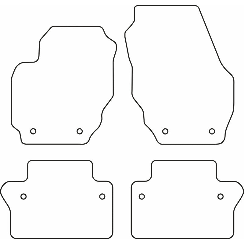 Autoteppiche passend für Volvo V70 & XC70 2008-2016