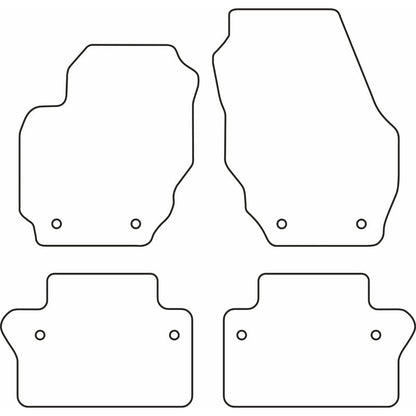 Autoteppiche passend für Volvo V70 & XC70 2008-2016