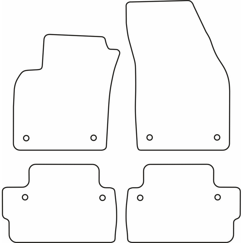 Autoteppiche passend für Volvo C30 2007-