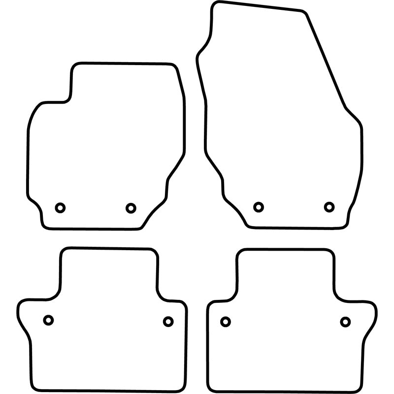 Autoteppiche passend für Volvo S80 2006-