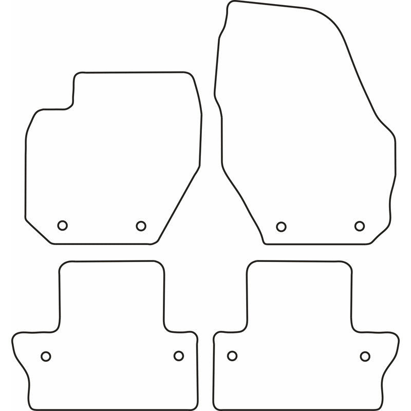 Autoteppiche passend für Volvo S60/V60 2010-2018 & Polestar 1 2018-