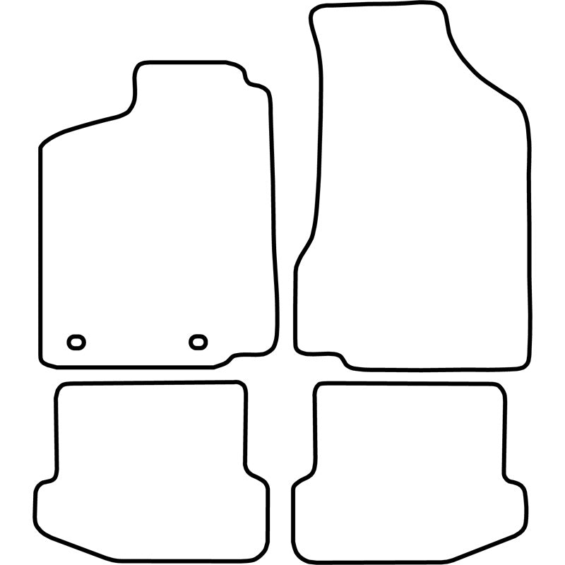 Autoteppiche passend für Volkswagen Polo 6N 1994-1999