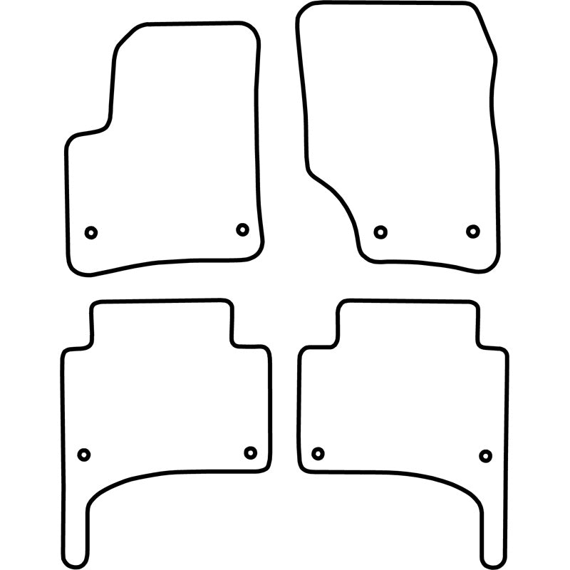 Autoteppiche passend für Volkswagen Touareg 2002-2009