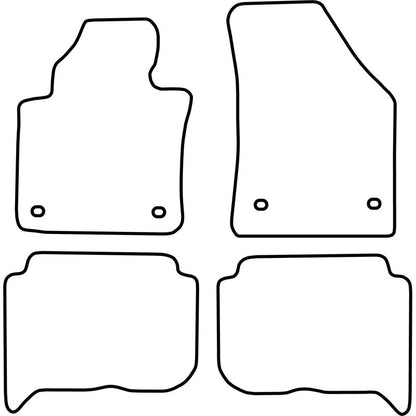 Autoteppiche passend für Volkswagen Touran 2003-2007 (5-Personen)