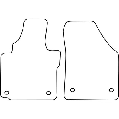 Autoteppiche passend für Volkswagen Caddy 2004-2007 (nur vorne)