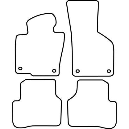 Autoteppiche passend für Volkswagen Passat 2005-2007