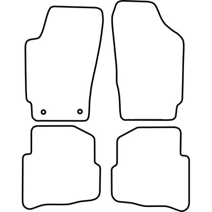 Autoteppiche passend für Volkswagen Fox 2007-