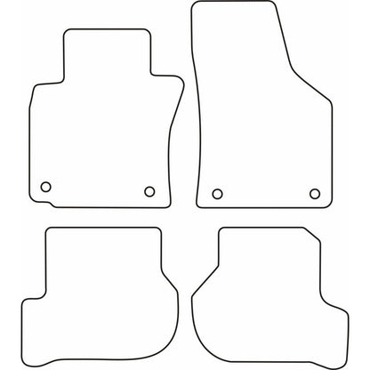 Autoteppiche passend für Volkswagen Golf V 2007-2008