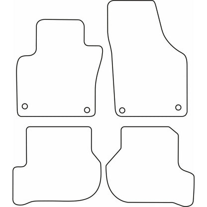 Autoteppiche passend für Volkswagen Golf Plus 2007-