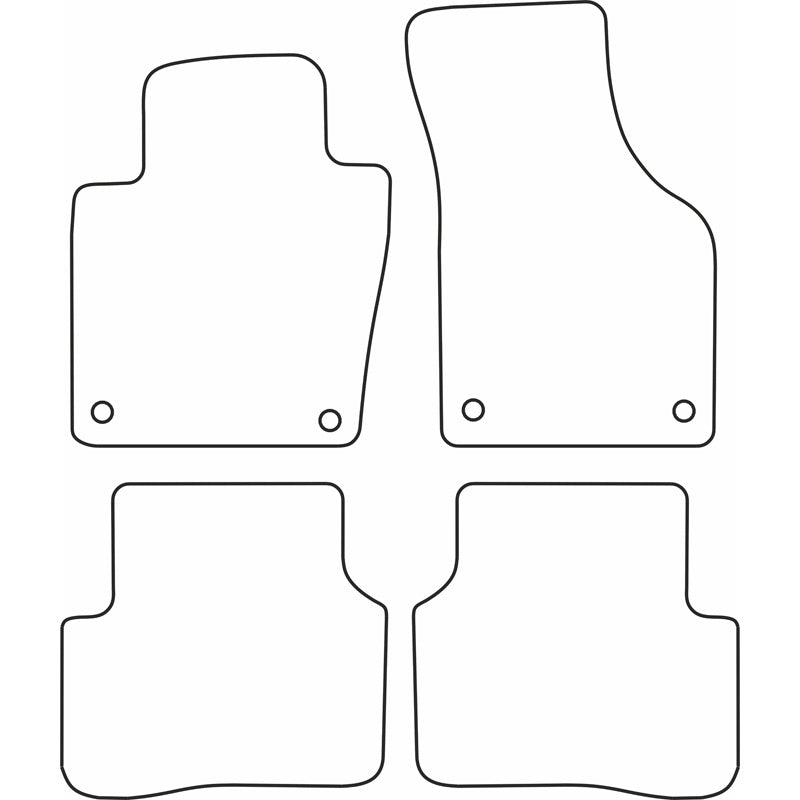 Autoteppiche passend für Volkswagen Passat 2007- inkl. CC