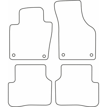 Autoteppiche passend für Volkswagen Passat 2007- inkl. CC