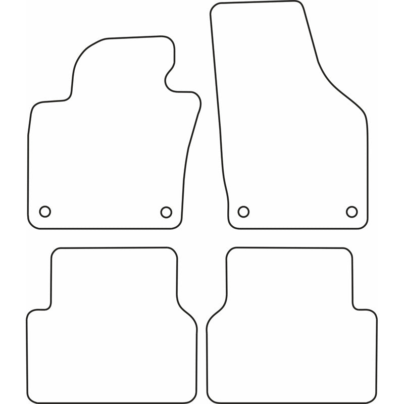 Autoteppiche passend für Volkswagen Tiguan 2008-2015