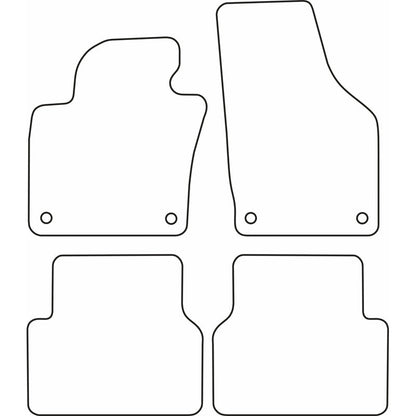 Autoteppiche passend für Volkswagen Tiguan 2008-2015