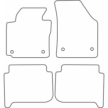 Autoteppiche passend für Volkswagen Touran 2007-2015 (5-Personen)