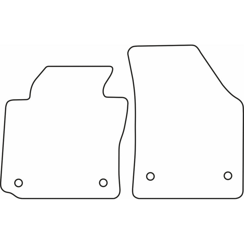 Autoteppiche passend für Volkswagen Caddy 2007-2015 & 2015-2020 (nur vorne)