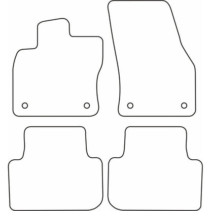 Autoteppiche passend für Volkswagen Tiguan 2016- exkl. Allspace