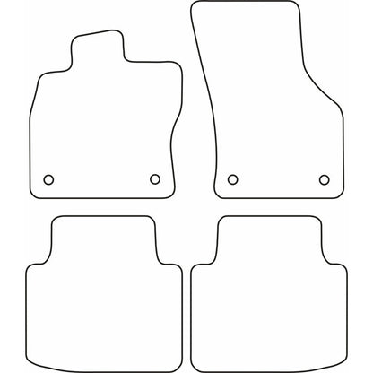 Autoteppiche passend für Volkswagen Arteon (3H7) 2017- & Shooting Brake (3H9) 2020-