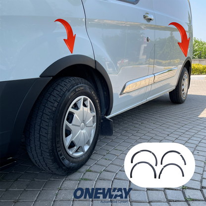 Oneway Radlaufleisten FORD Transit Custom MK1 2012-2018 mit ABE TÜV