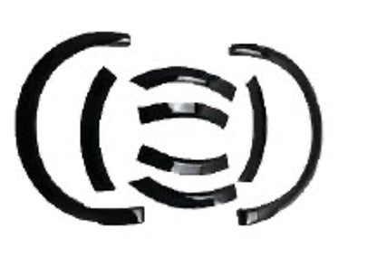 Oneway Radlaufleisten VW Transporter T6.1 2019-2021 Schwarz Glanzänd mit ABE TÜV