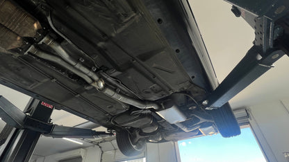 Audi S2 B4 Endschalldämpfer 76mm, Vorschalldämpfer und Y-Verbindungsrohr  - 2x80 Typ 25