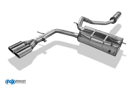 Audi A2 - 1,4l 42l Tank Halbanlage ab Kat - 2x80 Typ 16 (Bestehend aus End- und Vorschalldämpfer mit Endrohr)