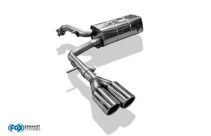 Audi A2 - 1,4l - 34l Tank Endschalldämpfer - 2x80 Typ 16
