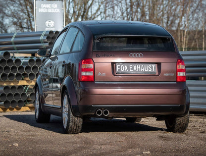Audi A2 - 1,6l Halbanlage ab Kat - 2x76 Typ 25 (Bestehend aus End- und Vorschalldämpfer mit Endrohr)
