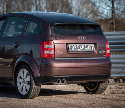 Audi A2 - 1,4l 42l Tank Halbanlage ab Kat - 2x76 Typ 25 (Bestehend aus End- und Vorschalldämpfer mit Endrohr)