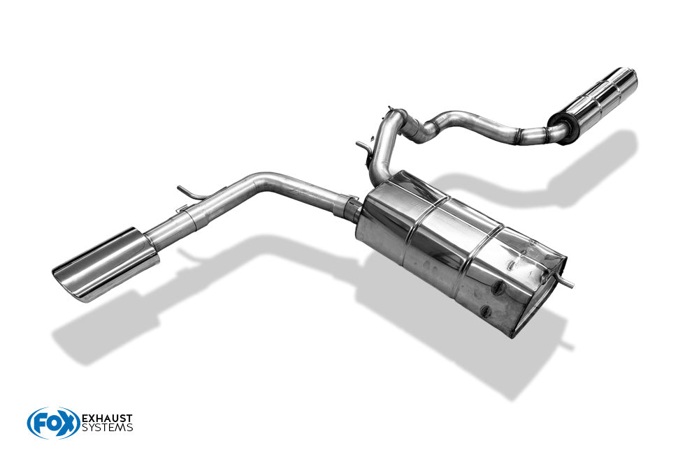 Audi A2 - 1,4l - 34l Tank Halbanlage ab Kat - 115x85 Typ 32 (Bestehend aus End- und Vorschalldämpfer mit Endrohr)