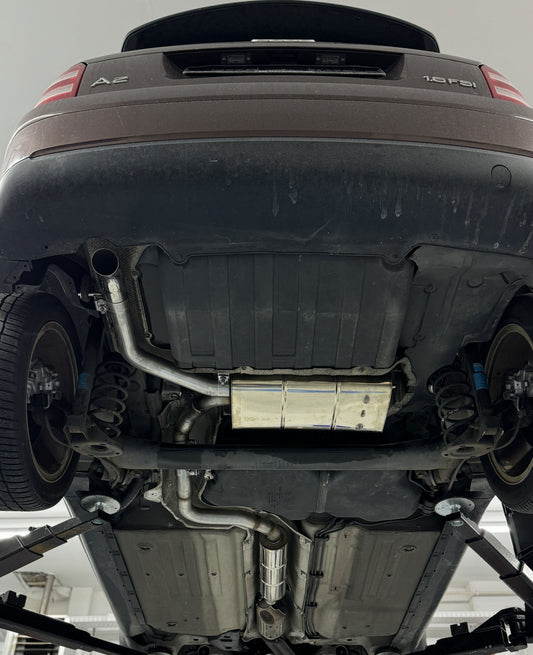 Audi A2 - 1,4l - 34l Tank Halbanlage ab Kat - 1x63 Typ 26 (Bestehend aus End- und Vorschalldämpfer mit Endrohr)