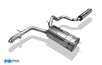 Audi A2 - 1,4l 42l Tank Halbanlage ab Kat - 1x63 Typ 26 (Bestehend aus End- und Vorschalldämpfer mit Endrohr)