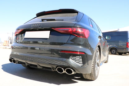Audi A3 - GY Sportback Endschalldämpfer Ausgang rechts/links - 2x115x85 Typ 32 rechts/links passend für S3 Stoßstange