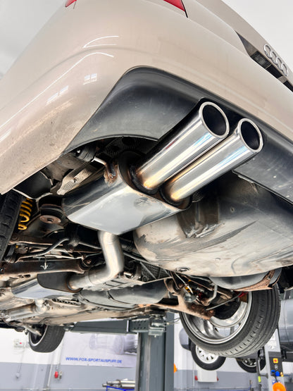 Audi S4 B5 Endschalldämpfer - 2x88x74 Typ 32 seitlich versetzt