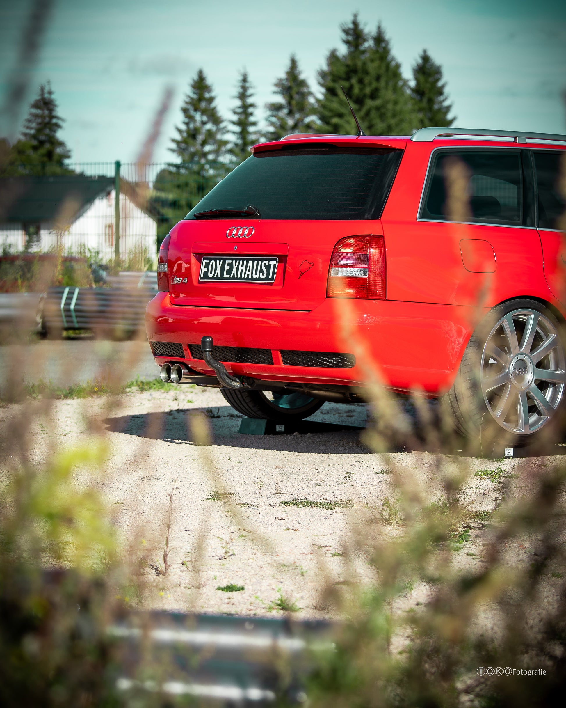 Audi RS4 B5 - Edelstahl-System End- und Vorschalldämpfer 90mm - 2x90 Typ 25 - inkl. Y-Adapter auf die originale Downpipe