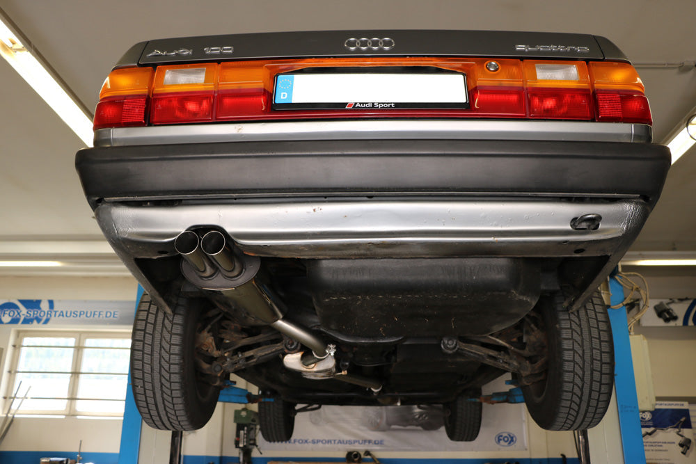 Audi 100 quattro Typ C3 Endschalldämpfer - 2x63 Typ 10 Kopie