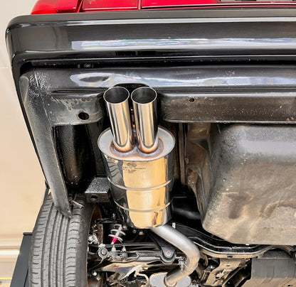 Audi 100 quattro Typ C3/ Audi 200 Typ 44Q Endschalldämpfer - 2x63 Typ 10