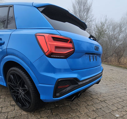 Audi Q2 Endschalldämpfer Ausgang rechts/links mit Vorschalldämpfer -  2x115x85 Typ 32 rechts/links schwarzen emailliert