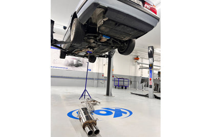 BMW E32 740i Endschalldämpfer und Vorschalldämpfer Ø2x63,5mm inkl. Montagematerial - 2x76 Typ 25