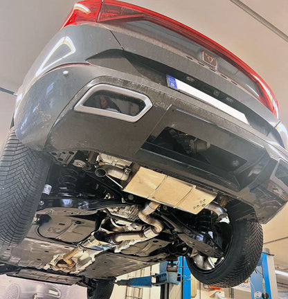 Cupra Formentor KM7 - 4x4 Endschalldämpfer quer Ausgang rechts/links inklusive Vorschalldämpfer - Endrohre hinter der Stoß...