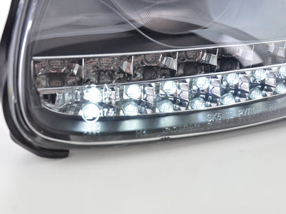 Scheinwerfer Set Daylight LED TFL-Optik Porsche Cayenne  03-07 schwarz