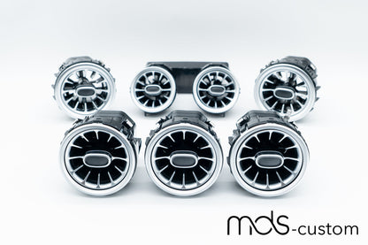 Mercedes X253 Lüftungsdüsen mit Ambientebeleuchtung – Nachrüstsatz für Mercedes GLC